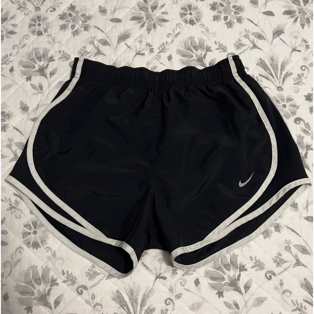 Nike Women's Dri-FIT Tempo Black and White Running Shorts